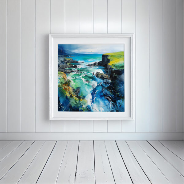 Abercastle watercolour painting by Artist Incognito