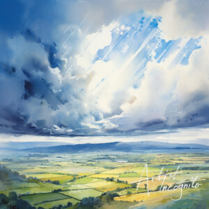 South Downs National Park Painting by Artist Incognito