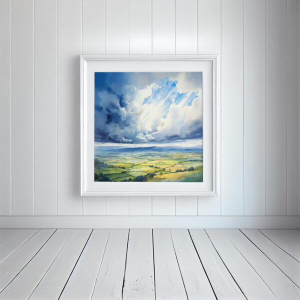 South Downs National Park Painting by Artist Incognito