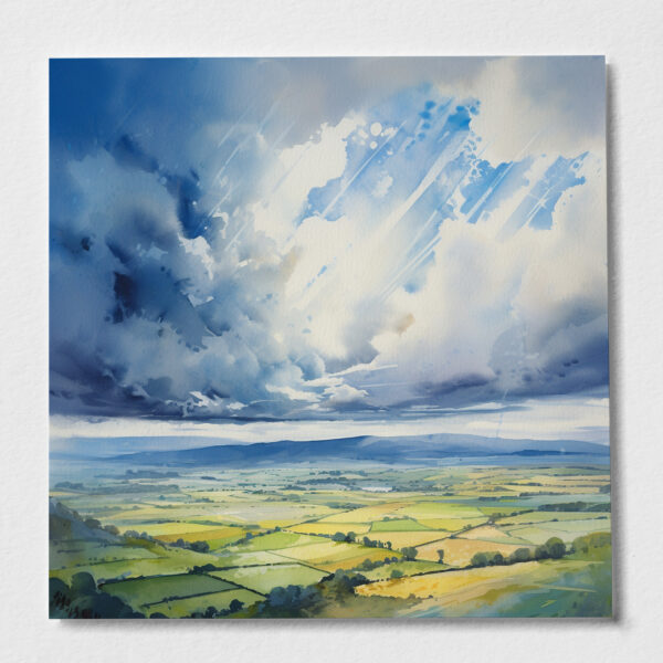 South Downs National Park Painting by Artist Incognito