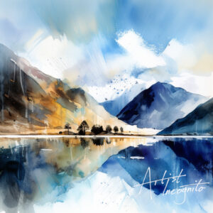 Buttermere in the Lake District Painting