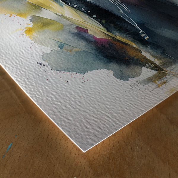 Watercolour painting of the lake district