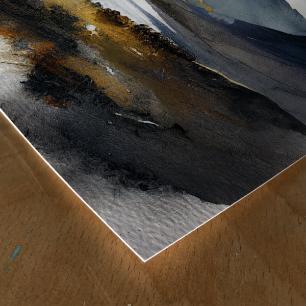 Watercolour Print of the Lake District Paper Detail
