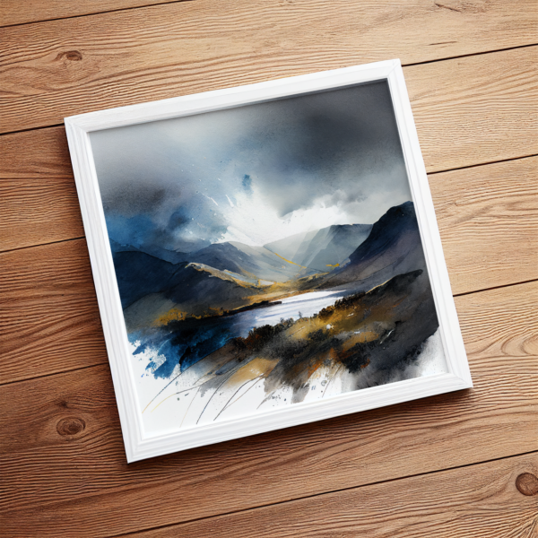 Watercolour Print of the Lake District