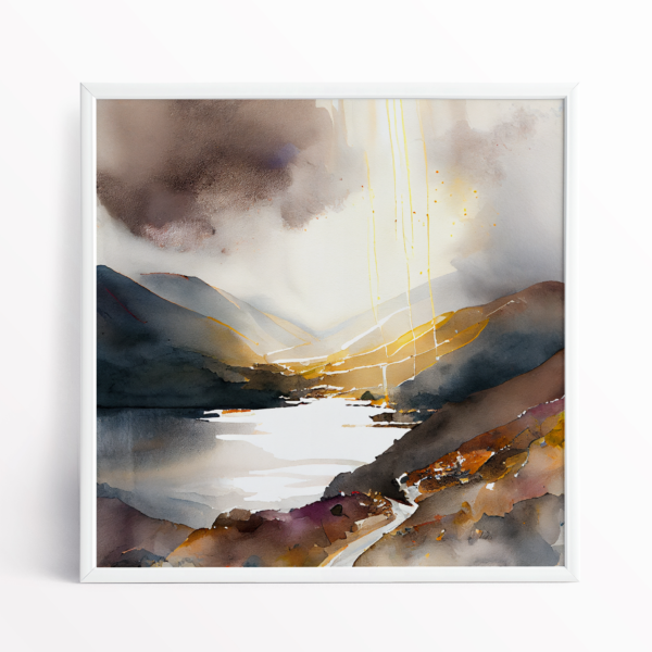 Lake District Artwork - watercolour painting by Artist Incognito