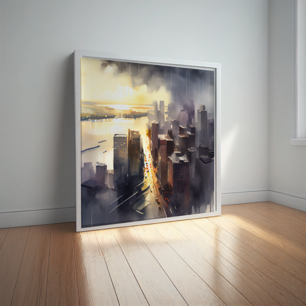 Manhattan Cityscape painting
