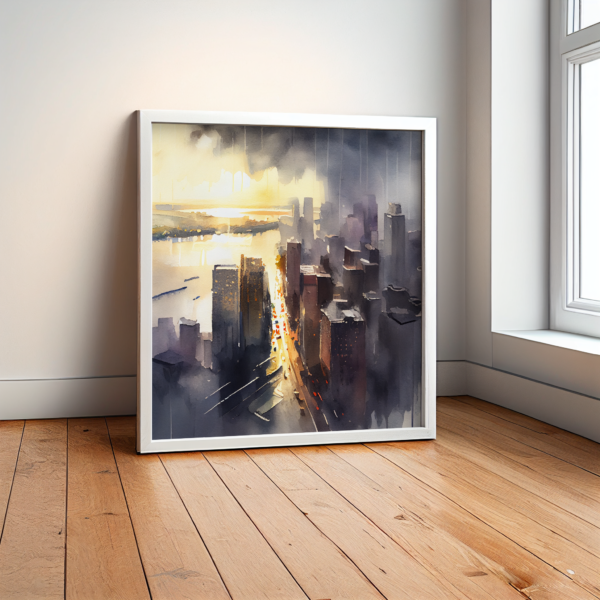 Manhattan Cityscape painting