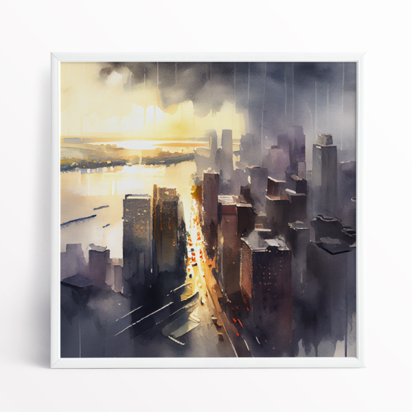 Manhattan Cityscape painting