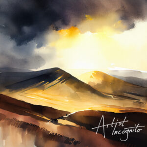 Brecon Beacons Watercolour Painting