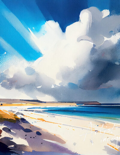 Cornish Coastline Painting