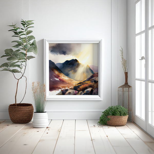 Scafell Pike Painting by Artist incognito