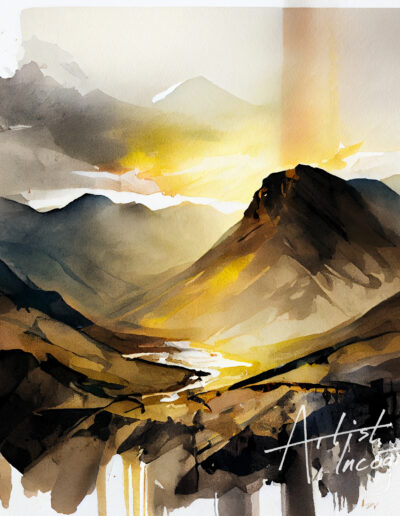 Scafell Pike painting