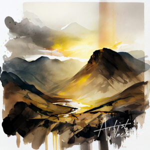 Scafell Pike painting