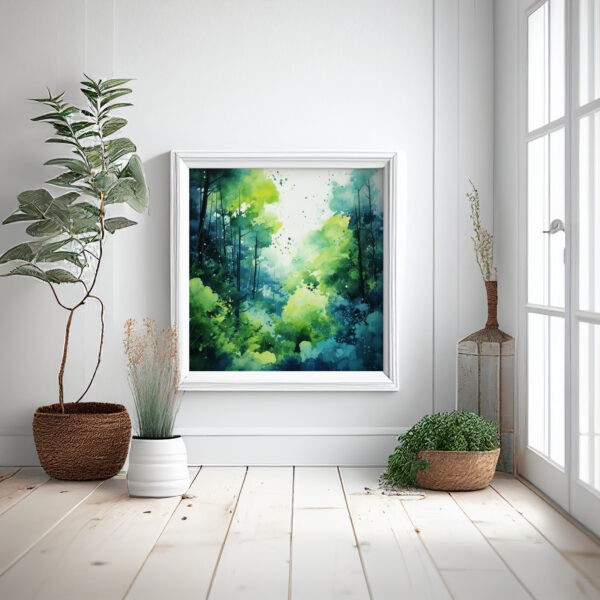 Woodland Forest Painting