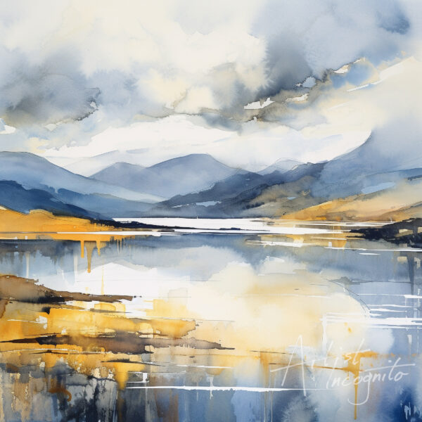 Coniston Water Lake District Painting