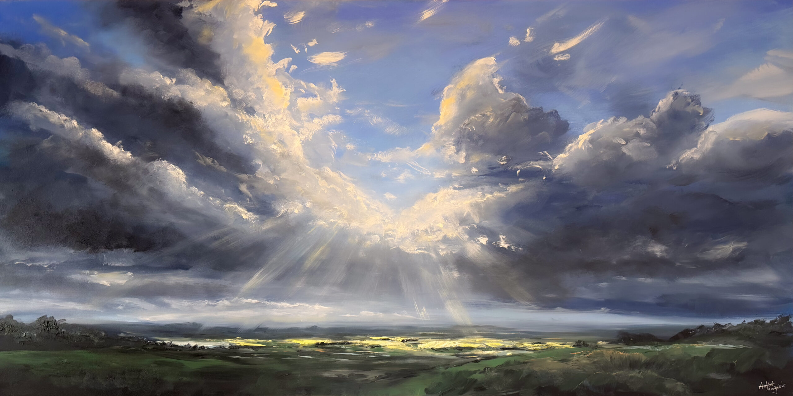 SOLD - Wallers Haven Marshes - Original Oil Painting on Board