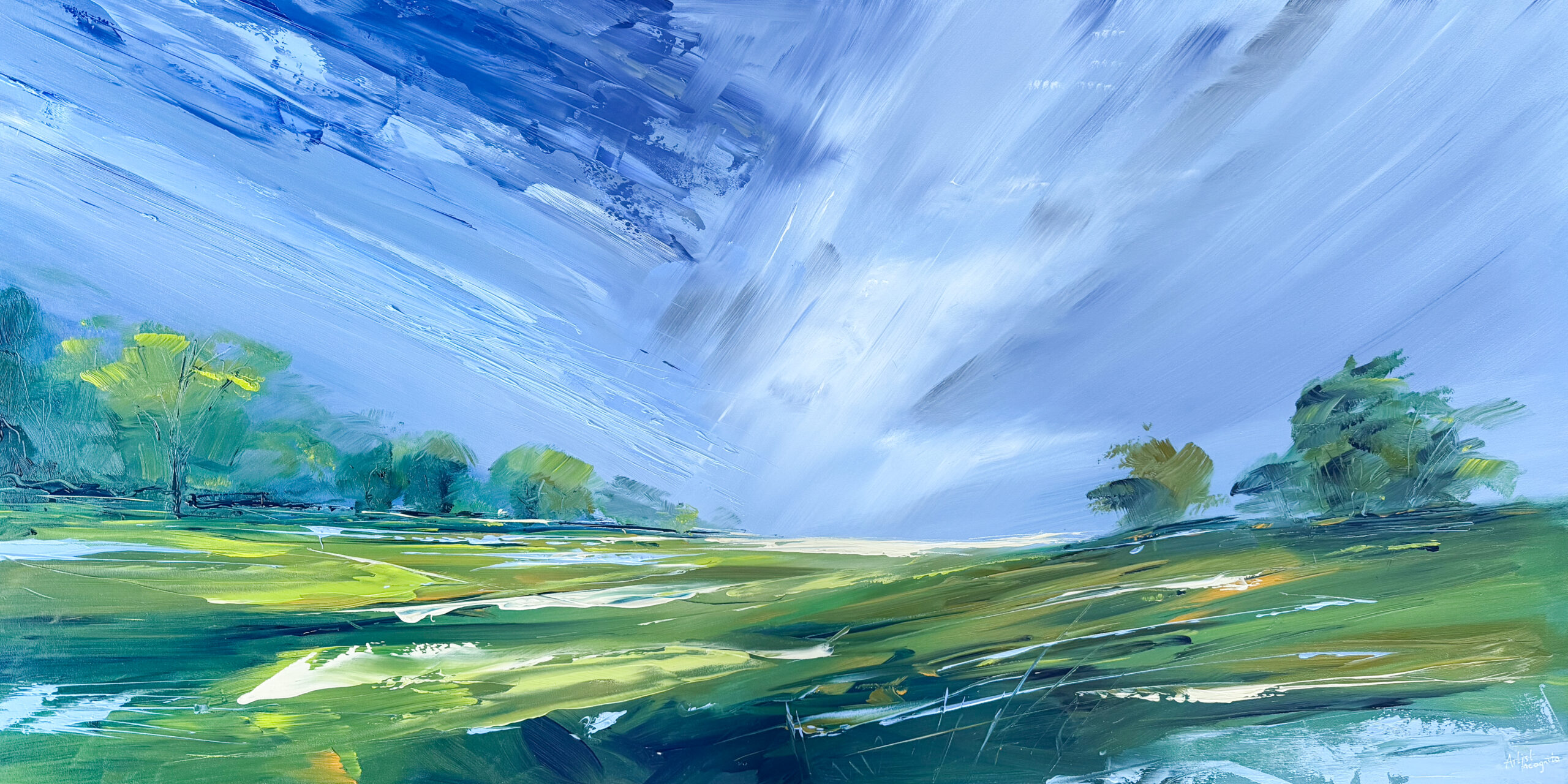 Sussex Sky - Original Oil Painting on Board