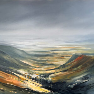 Northern Hills Uk Landscape Oil Painting by Artist Incognito