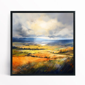 Sussex Abstract Warm Tones Living Room Wall Art | Canvas Print Home Decor - BFP