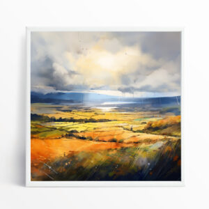 Sussex Abstract Warm Tones Living Room Wall Art | Canvas Print Home Decor