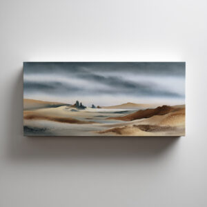 Monahans Sandhills Modern Abstract Landscape Earth Tones Living Room Art - C - abstract, landscape, earth tones, modern art, living room art